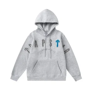 Szara bluza z kapturem Trapstar Irongate Chenille