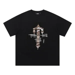 Czarna koszulka Trapstar x Chapter 16 Black Camo