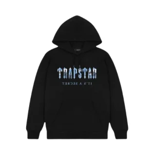 Czarna i niebieska bluza z kapturem Trapstar Decoded