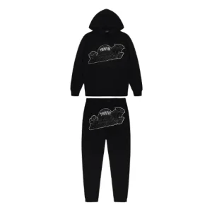 Czarny i biały dres Trapstar Greece Shooters