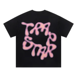 Czarna koszulka Trapstar Pink Flowers