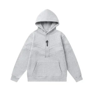 Szara bluza z kapturem Trapstar V Stripe
